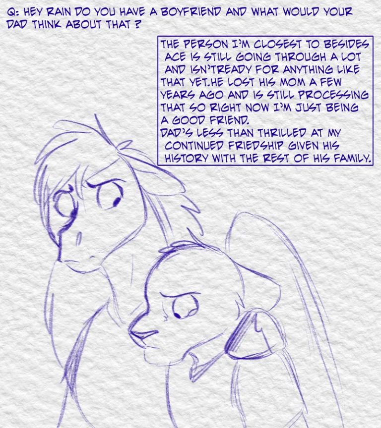 Ask the Cast #2 (2024) — Art by Foxena