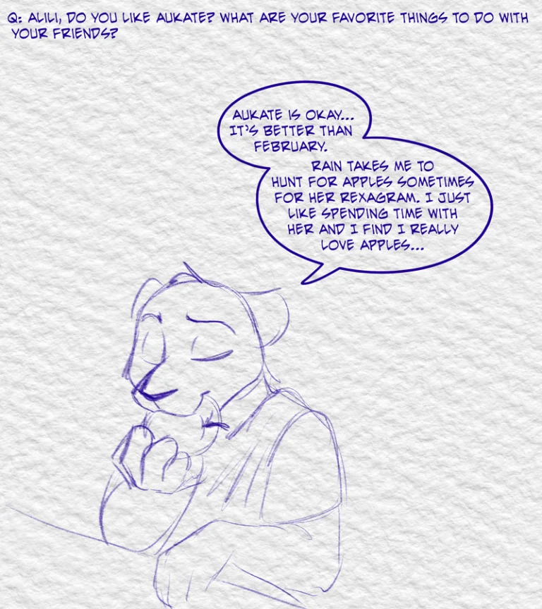 Ask the Cast #28 (2024) — Art by Foxena