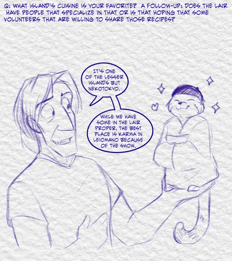 Ask the Cast #7 (2024) — Art by Foxena