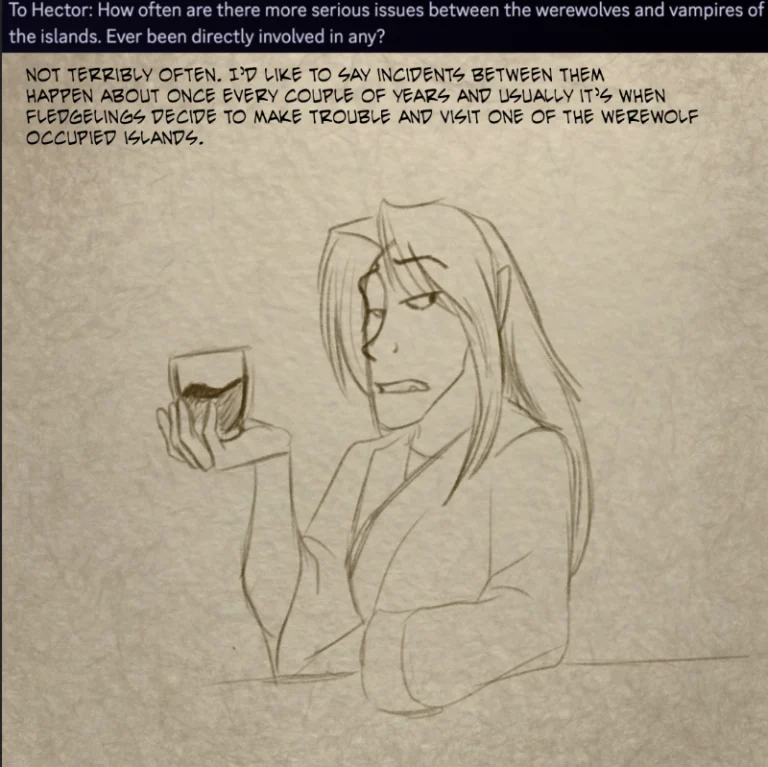 Ask the Cast #11 (2025) — Art by Foxena