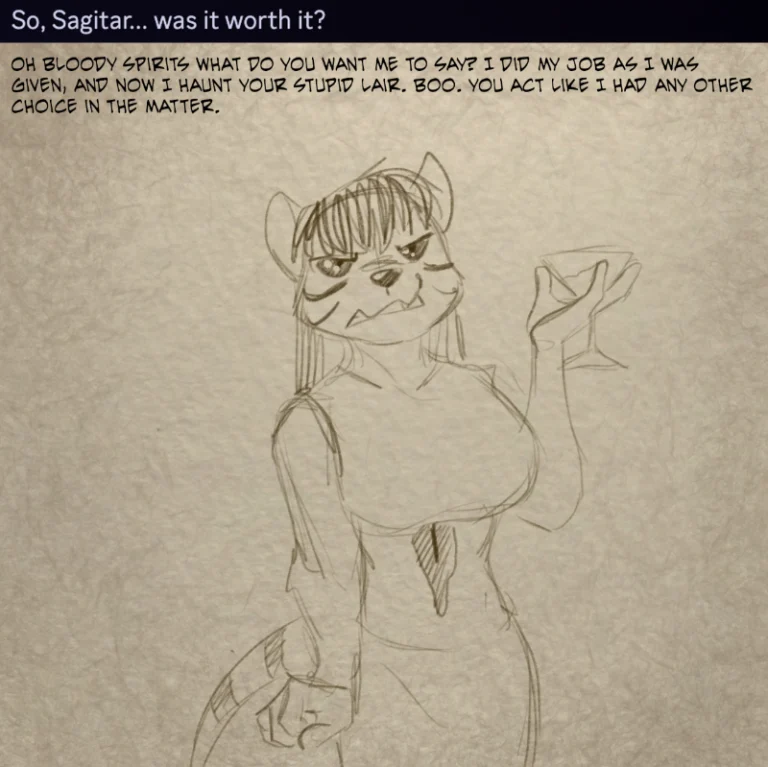 Ask the Cast #21 (2025) — Art by Foxena