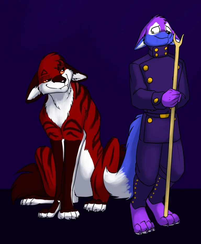 Bane and a minion guard. — Art by Foxena