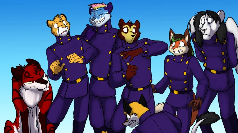 A photoshoot of the R&D wing. — Art by Foxena