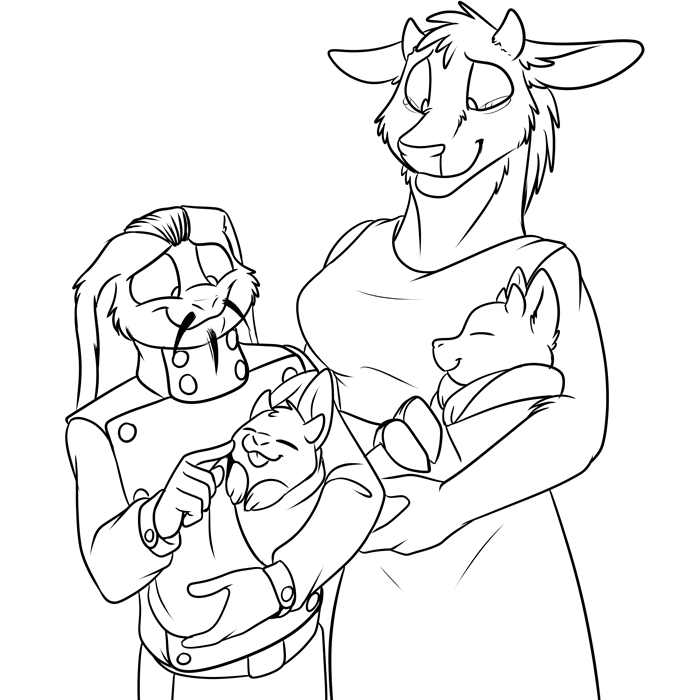 Baby golems. — Art by Foxena