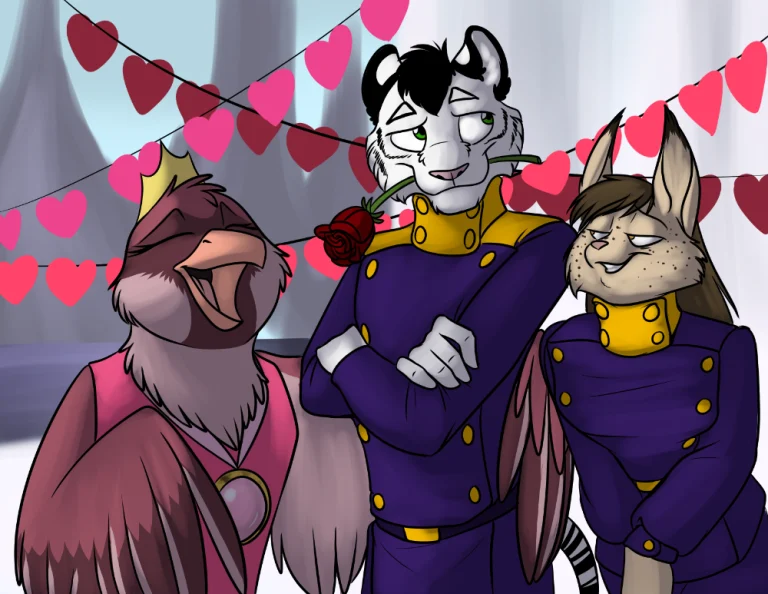 Valentine's Day with Rose. — Art by Foxena