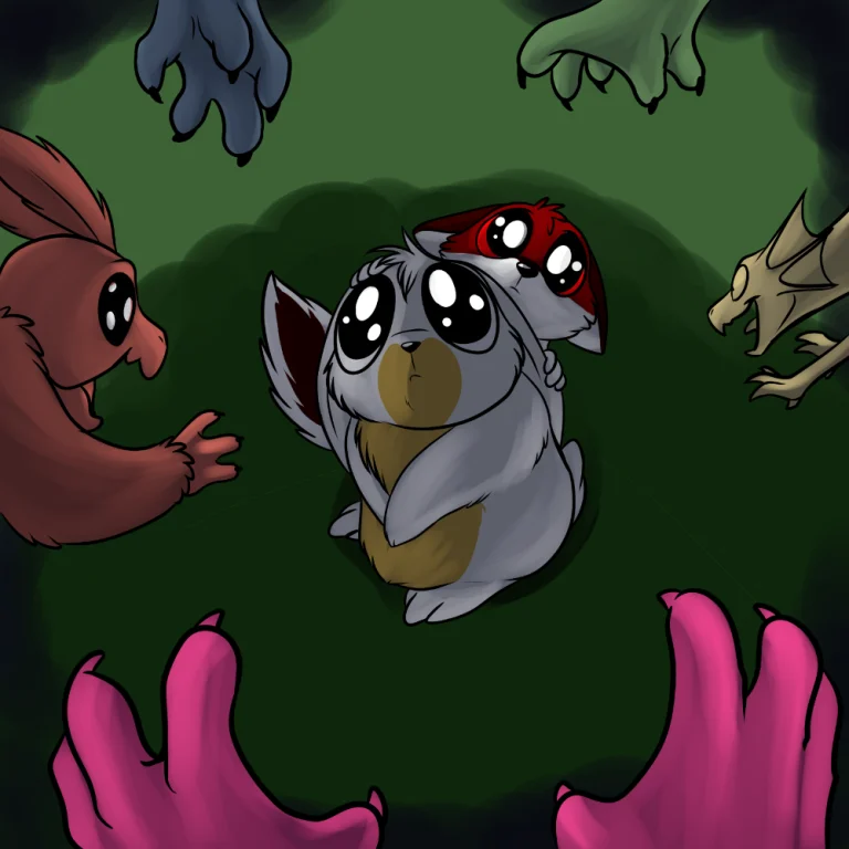 Assault by chirr. — Art by Foxena