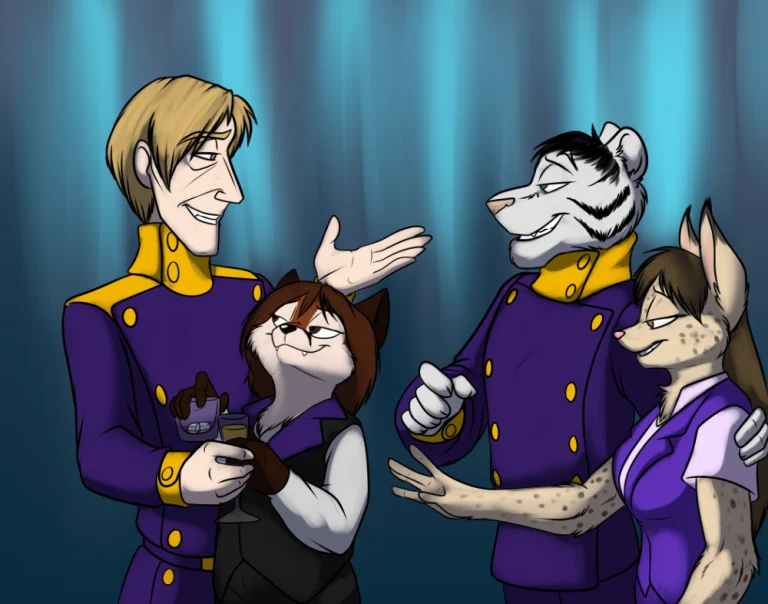 At the officer's ball. — Art by Foxena