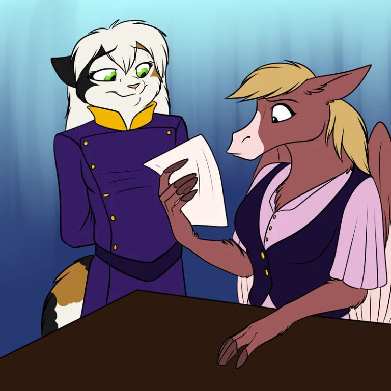 Future scenario with a grown up Rain as Overlord Roan. — Art by Foxena