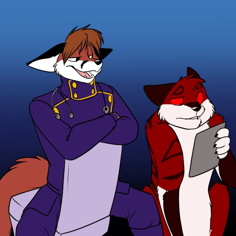A casual chat with Bane. — Art by Foxena