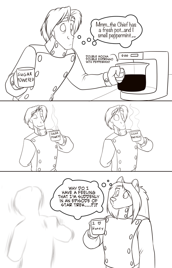 Reminder to keep your Silver away from coffee. — Art by Foxena