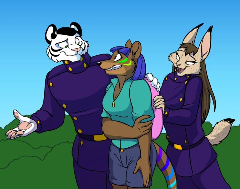 Introducing Brambi to better people. — Art by Foxena