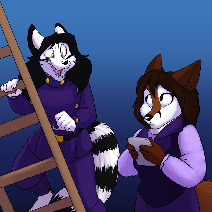 "Hi! I'm a big fan!" — Art by Foxena
