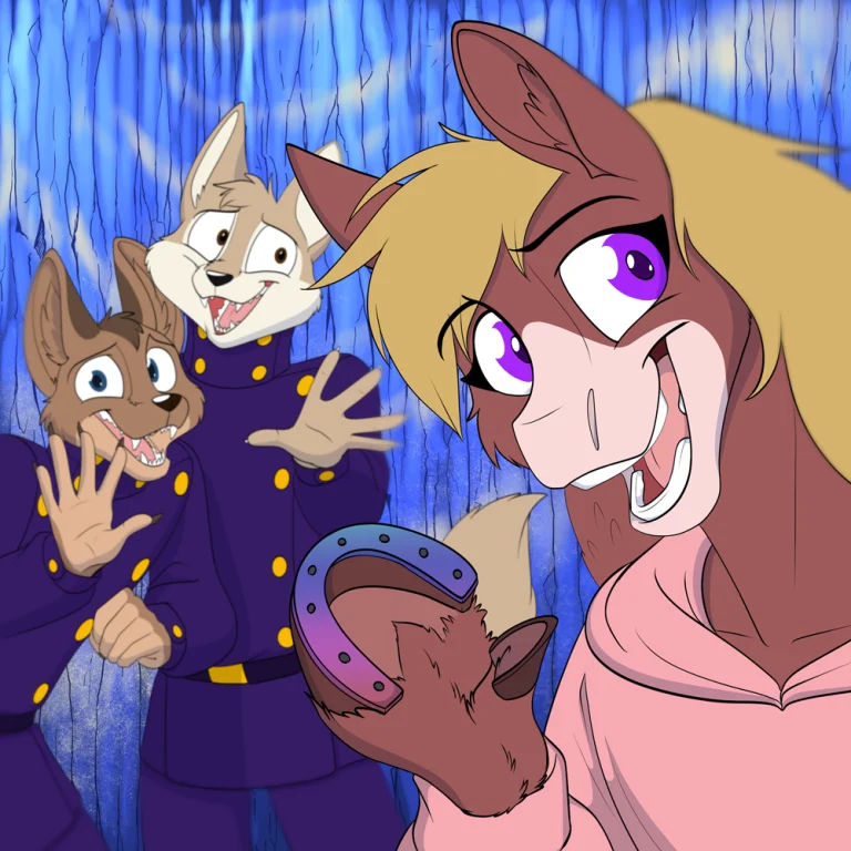 Rain's Instagram: A welcome from the coyote minions. — Art by Foxena