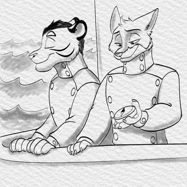Inktober 2021 - The old guard. — Art by Foxena