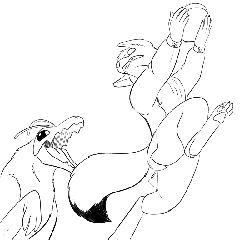 Inktober 2022 - Apollo after a minion's pie. — Art by Foxena
