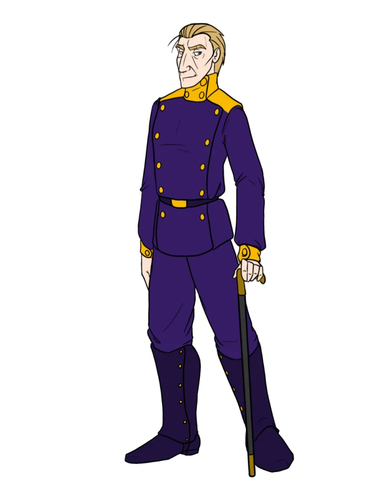 Darius Steele in his minion uniform. — Art by Foxena