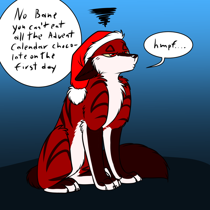Bane is not thrilled with her role in the festivities. — Art by Foxena