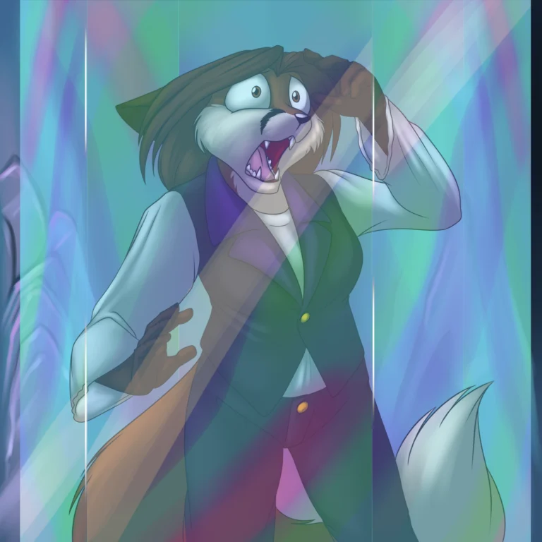 The Overlord trapped within Uru's crystal. — Art by Foxena