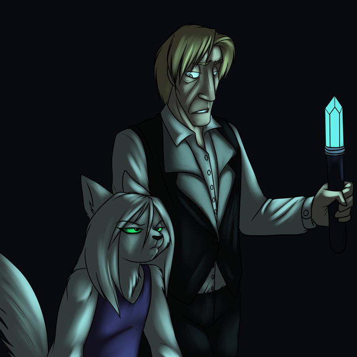 Darius and Artemis reluctantly teaming up. — Art by Foxena