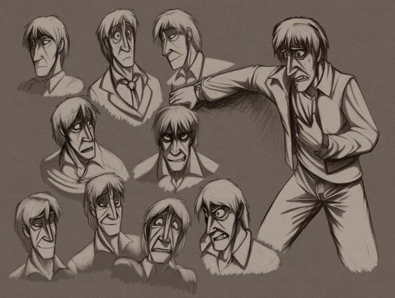 Expression sheet for Darius Steele. — Art by Foxena