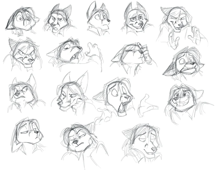 Expression sheet for Cabayo. — Art by Foxena