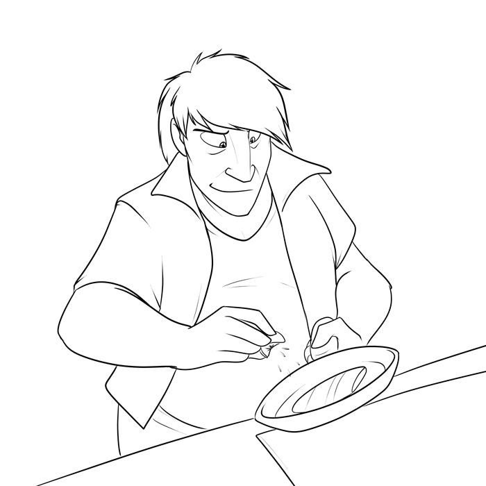 Inktober 2017 - Cobalt cooking — Art by Foxena
