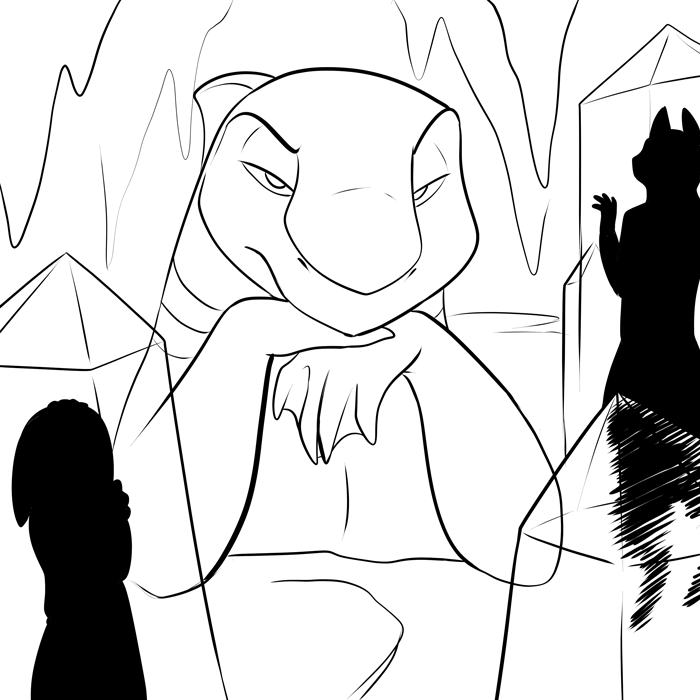 Inktober 2017 - Uru regarding his gallery. — Art by Foxena