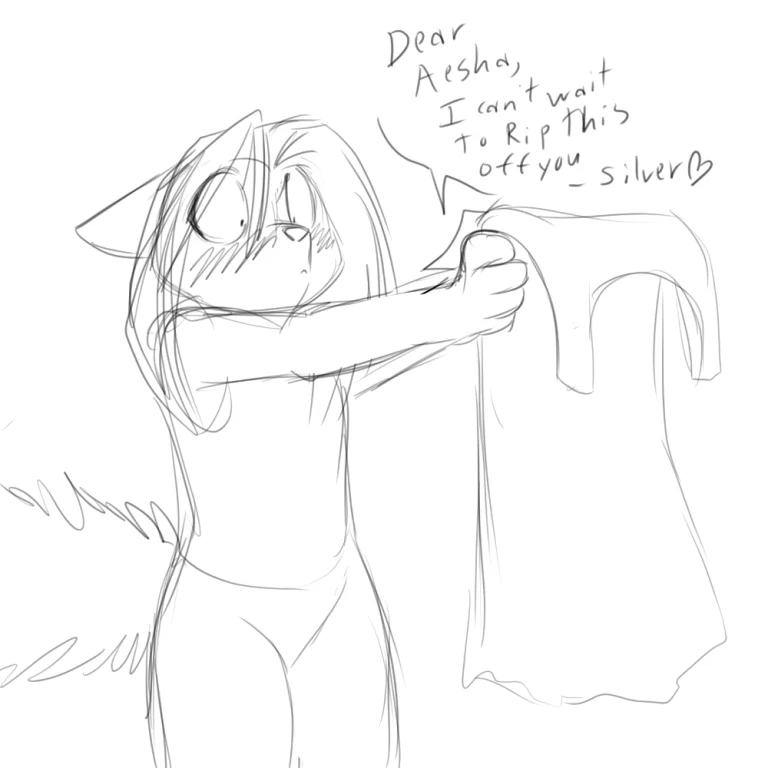 A temporary gift from Silver. — Art by Foxena
