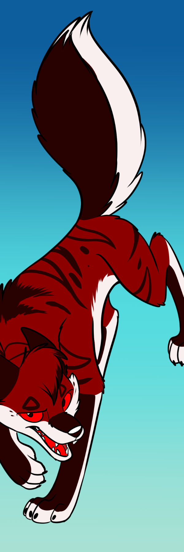 Aukate bookmark featuring Bane. — Art by Foxena