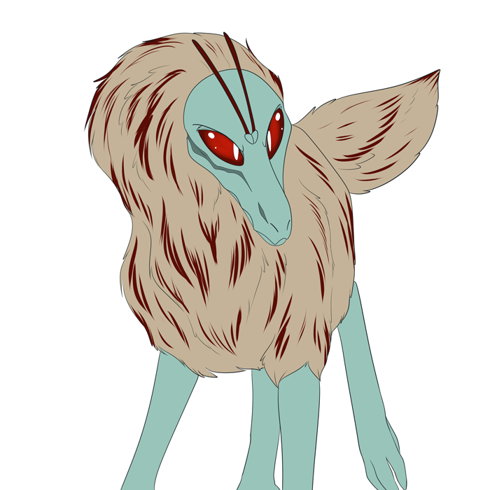 Fangite as a dolphoria. — Art by Foxena