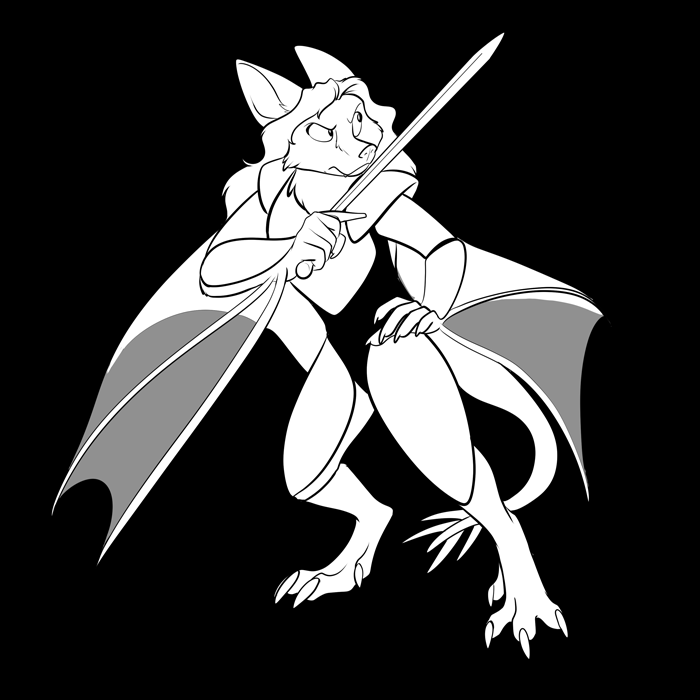 Inktober 2020 - Peacekeeper wearing her armor. — Art by Foxena