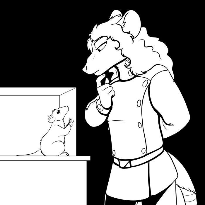 Inktober 2020 - Two lab rats. — Art by Foxena