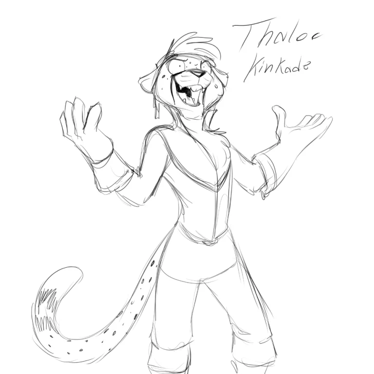 Thaloc being boastful. — Art by Foxena
