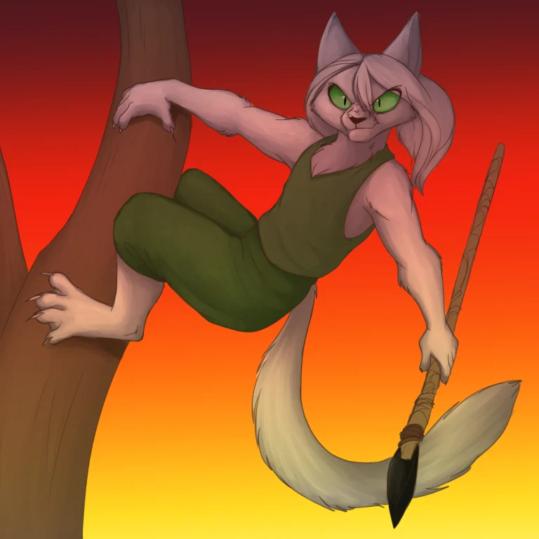 Godhunter is gonna hunt you down. — Art by Foxena