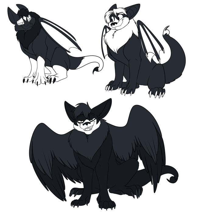Chimenticore designs for the Pitch aerie. — Art by Foxena