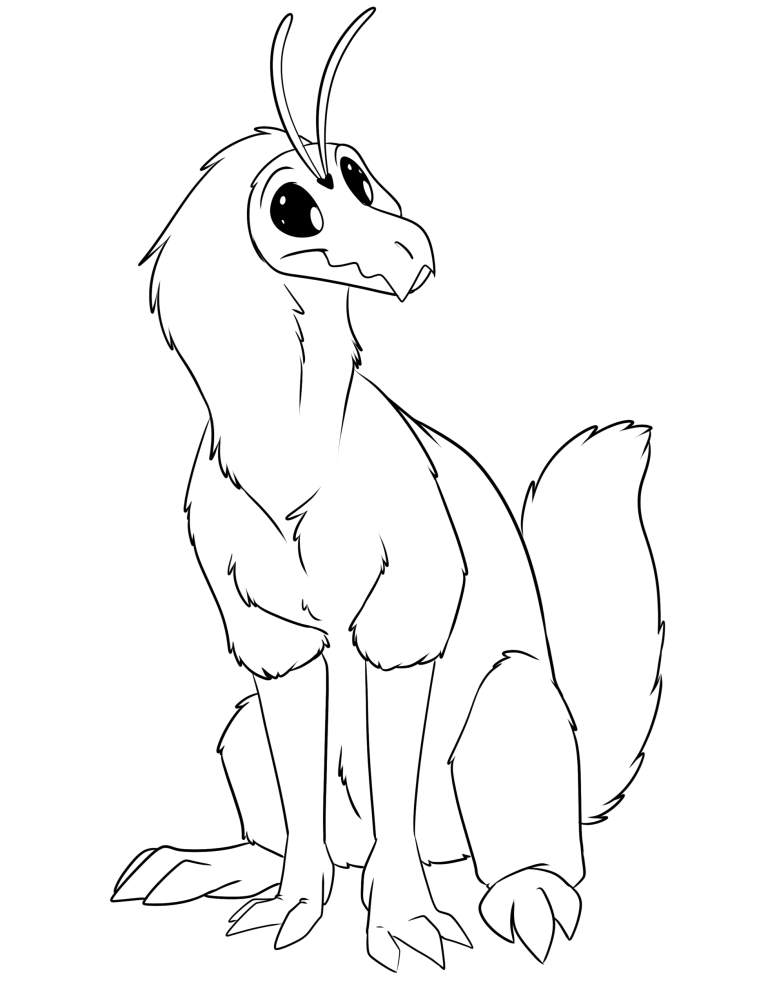 Dolphoria sitting. — Art by Foxena