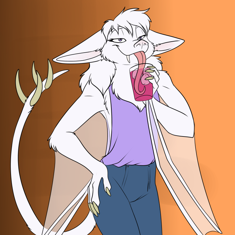 Sip with a side of snark. — Art by Foxena