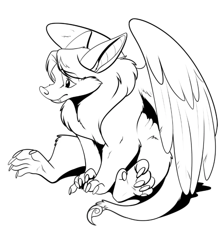 Ace has a sit. — Art by Foxena